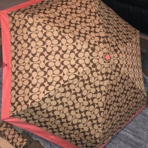 Brand new authentic coach umbrella. NWT.